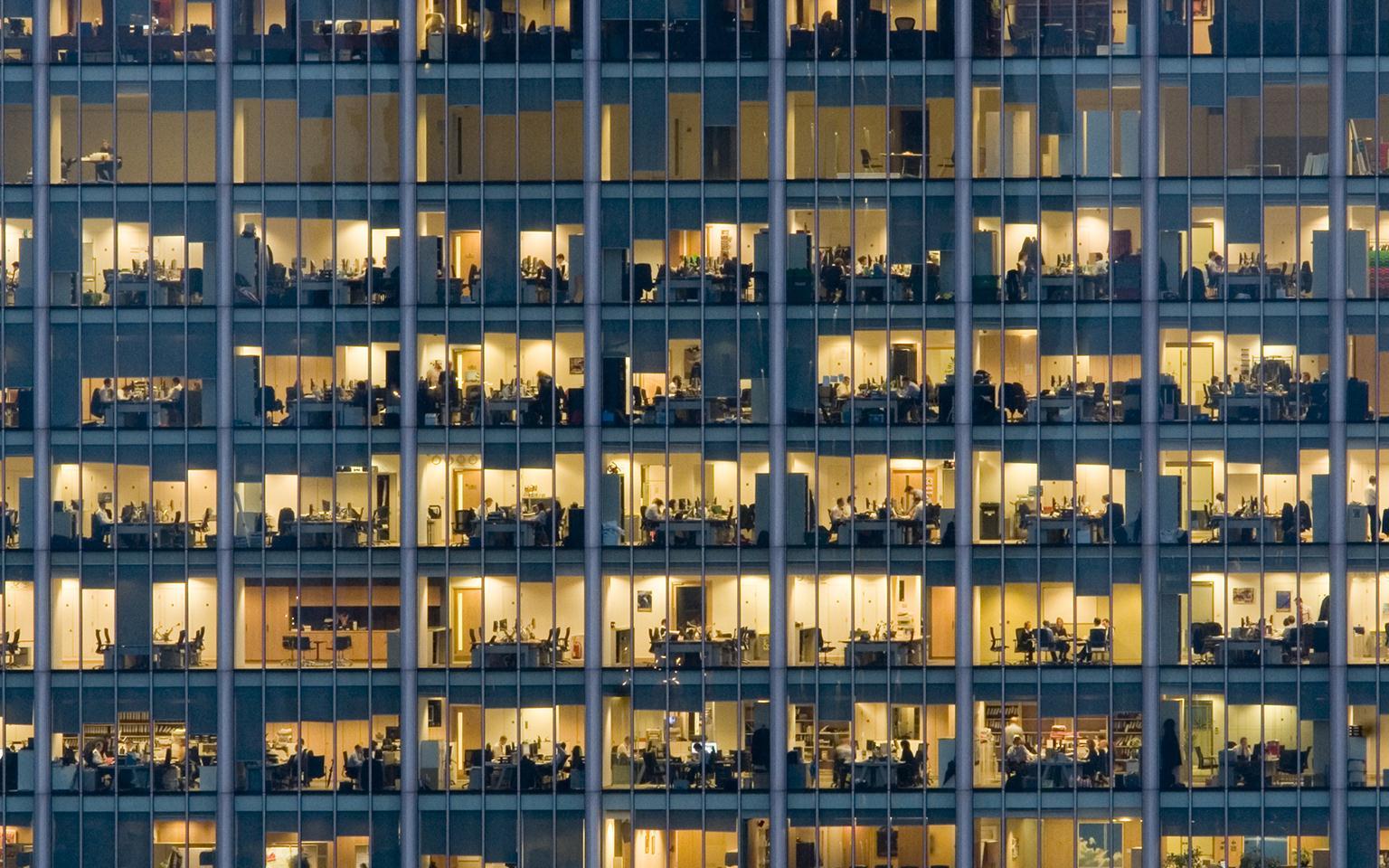 The matrix organization is becoming a more common reality in today's business landscape. Photo of the side of an office building